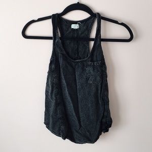 Black Acid Washed Tank